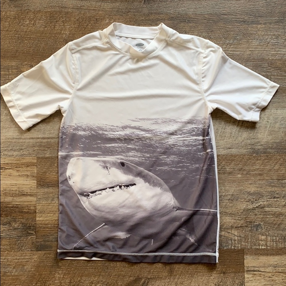 Short sleeve swimming tee boys size 10/12 Old Navy